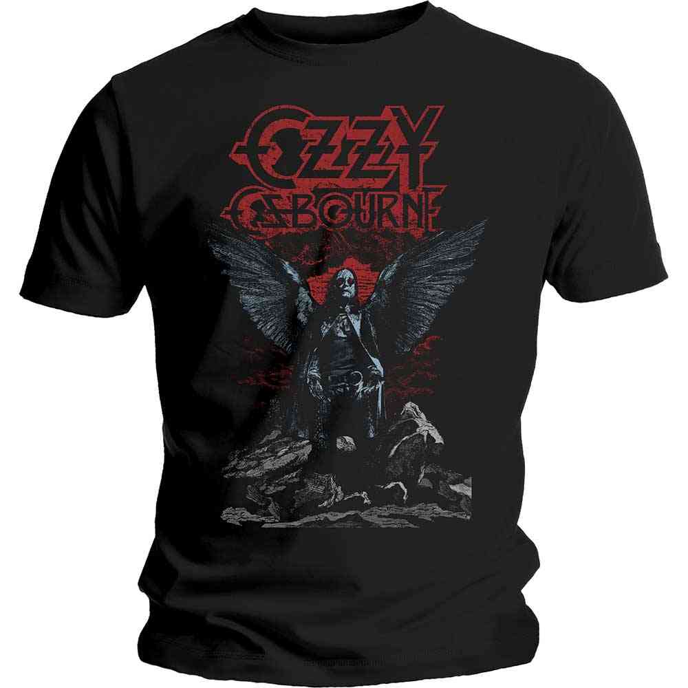 Ozzy Osbourne - Angel Wings Herren TShirt - Schwarz